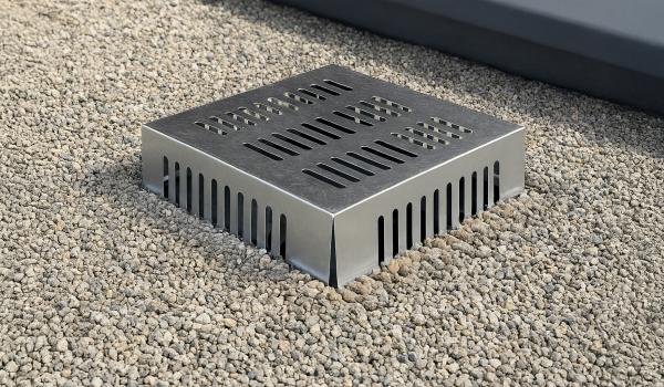 Mise en situation d'un pare-gravier 4 faces