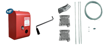 Bluepack treuil mécanique pour asservissement lanterneau désenfumage