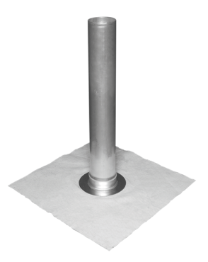 Évacuation pluviale droite en aluminium et polyester