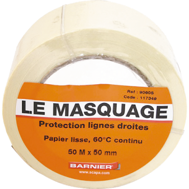 Ruban de masquage papier lisse