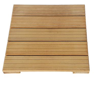 Dalle bois Itauba 500x500 en 5 lames