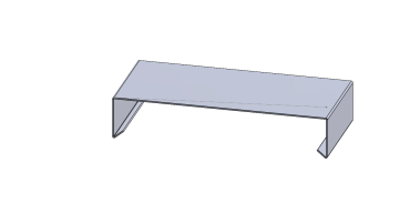 Couvertine avec pente 3D