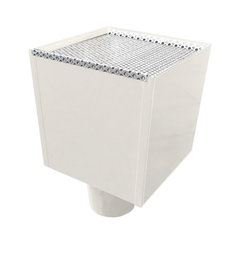 Boîte à eau acier laqué blanc RAL 9010